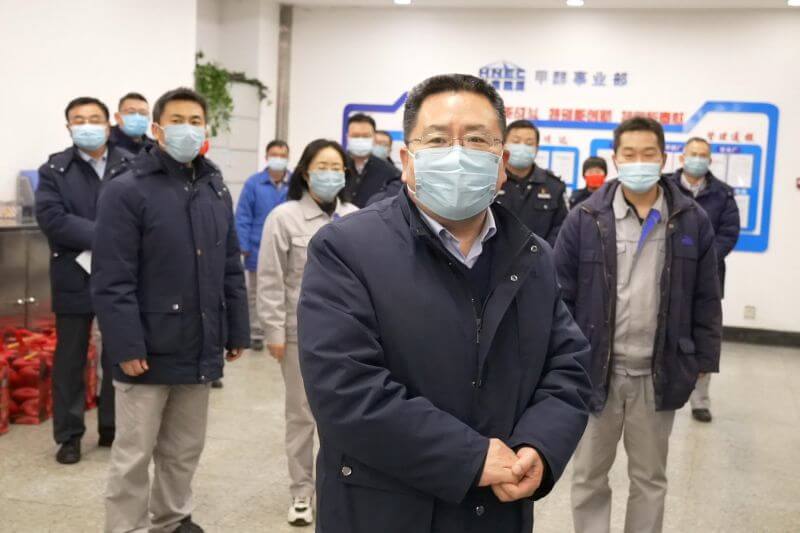 新春佳节，公司领导到岗位上拜年
