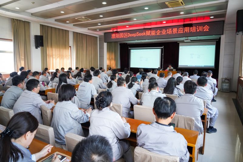 濮阳园区组织开展DeepSeek赋能企业场景培训